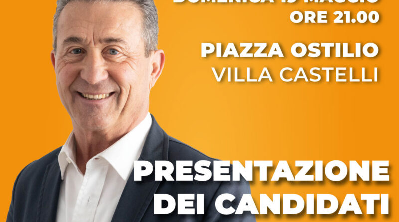 Presentazione della Lista Civica “Pietro Franco Sindaco” in Piazza Ostilio